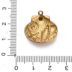 304 Stainless Steel Enamel Pendants&nbsp;STAS-P404-06G-01