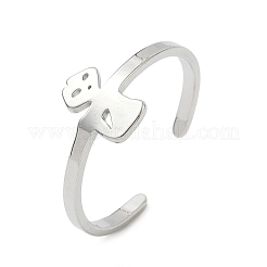 304 Stainless Steel Adjustable Cuff Rings&nbsp;RJEW-Z105-01P-01