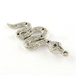 Tibetan Style Alloy Pendant Rhinestone Settings&nbsp;TIBE-Q050-65AS-LF
