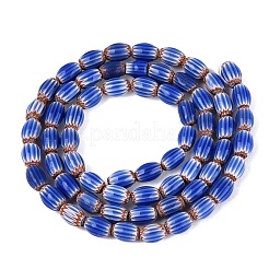 Handmade Millefiori Glass Barrel Beads Strands&nbsp;LS-LA-N002-01A