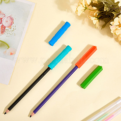 4Pcs 4 Styles Silicone Pencil Caps&nbsp;AJEW-GF0011-51B