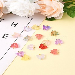 50Pcs Glass Pendants&nbsp;PALLOY-FS00015