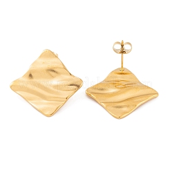 Ion Plating(IP) 304 Stainless Steel Stud Earrings for Women&nbsp;EJEW-L272-030G-02