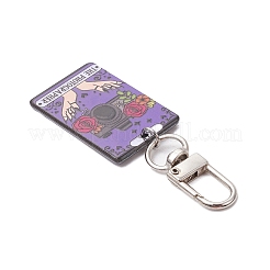 Acrylic Pendants with Alloy Swivel Clasps and 304 Stainless Steel Jump Rings Decorations&nbsp;HJEW-JM03039