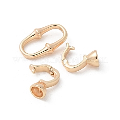 Brass Fold Over Clasps&nbsp;KK-U052-30G