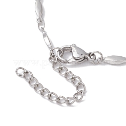 Non-Tarnish 304 Stainless Steel Oval Link Chain Bracelets for Women Men&nbsp;BJEW-JB10271