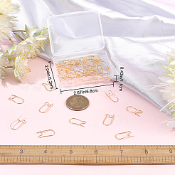 50Pcs Brass Hoop Earring Findings&nbsp;KK-CN0002-14