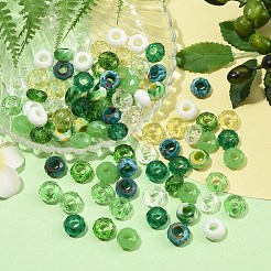 90Pcs 9 Colors Glass European Beads&nbsp;GLAA-YW0005-68