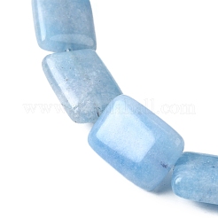 Natural Dyed Quartz Imitation Aquamarine Beads Strands&nbsp;G-S386-A10