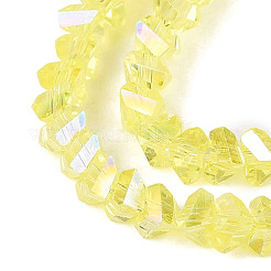 Electroplate Transparent Glass Beads Strands&nbsp;LS-EGLA-Q139-01A-A16