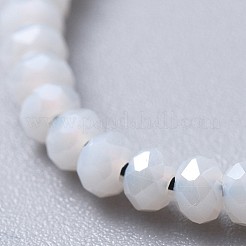 Adjustable Electroplate Glass Braided Bead Bracelets&nbsp;BJEW-JB04588-01