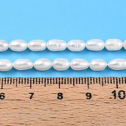 Natural Cultured Freshwater Pearl Beads Strands&nbsp;PEAR-N012-04M-01