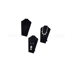 Velvet with Paperboard Necklace Bust Display Stands&nbsp;NDIS-WH0017-05A