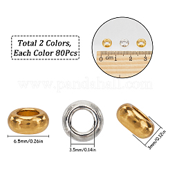 160Pcs 2 Colors Tibetan Style Alloy Beads&nbsp;TIBEB-SP0001-19