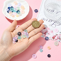 50Pcs 10 Styles Transparent Glass European Beads&nbsp;GLAA-YW0005-96