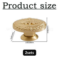 Oval Brass Wooden Box Pull Handle&nbsp;FIND-WH0817-193G