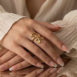 304 Stainless Steel Cuff Open Rings for Women&nbsp;ON6137
