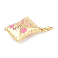 Brass Enamel Charms&nbsp;X-KK-Q028-17A-G