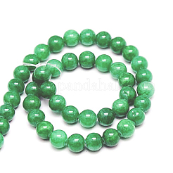 Natural Mashan Jade Round Beads Strands&nbsp;G-D263-4mm-XS13