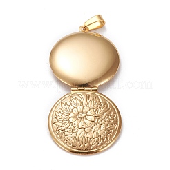 Ion Plating(IP) 316 Stainless Steel Locket Pendants&nbsp;X-STAS-K197-12G