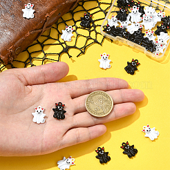 32Pcs 2 Colors Halloween Alloy Enamel Pendants&nbsp;ENAM-SC0016-82