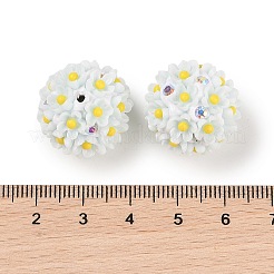 Handmade Luminous Polymer Clay Rhinestone Fancy Beads&nbsp;CLAY-H003-04D