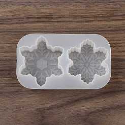 Christmas Theme DIY Snowflake Shape Silicone Candle Molds&nbsp;SIMO-P010-B01