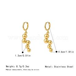 304 Stainless Steel Hoop Dangle Earrings for Women&nbsp;DN9984-1