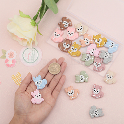 20Pcs 10 Colors Squirrel Food Grade Eco-Friendly Silicone Focal Beads&nbsp;SIL-GL0001-02