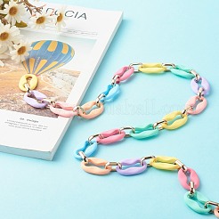 Handmade Coffee Bean Chain&nbsp;AJEW-JB01045-02