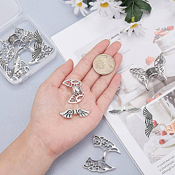 12Pcs 6 Styles Tibetan Style Alloy Beads&nbsp;TIBEB-SC0001-10AS