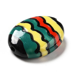 Handmade Printed Porcelain Beads&nbsp;PORC-F005-01C