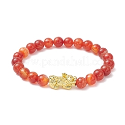 Natural Carnelian Stretch Bracelets Sets&nbsp;BJEW-JB12182