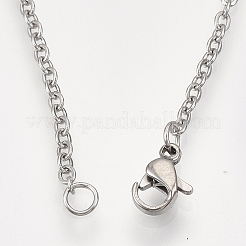 Non-Tarnish 201 Stainless Steel Puppy Pendant Necklaces&nbsp;LS-NJEW-T009-JN041-1-40