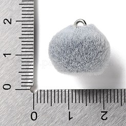 Fruit Theme Flocking Opaque Resin Pendants&nbsp;RESI-D017-04D-P