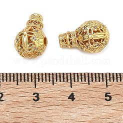 Brass Micro Pave Cubic Zirconia Beads&nbsp;KK-D224-14G