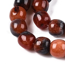 Dyed Natural White Jade Beads Strands&nbsp;G-T138-D23