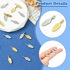 20Pcs 2 Colors 304 Stainless Steel Pendants&nbsp;STAS-CJ0002-99