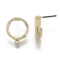 Alloy Stud Earring Findings&nbsp;PALLOY-N155-57A-01-NR
