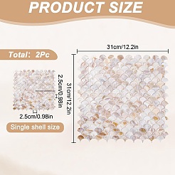 2Pcs Shell Cabochons Sheets&nbsp;AJEW-GO0002-11