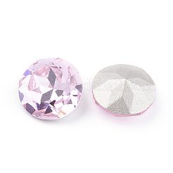 Pointed Back & Back Plated Glass Rhinestone Cabochons&nbsp;RGLA-J012-8mm-223