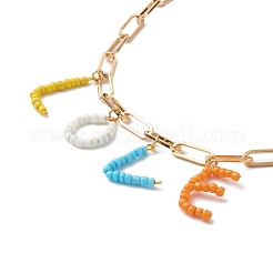 Glass Seed Beads Pendant Necklaces&nbsp;NJEW-TA00003