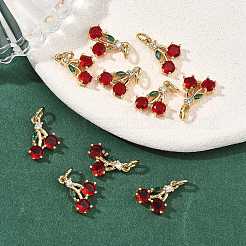 SHEGRACE Brass Micro Pave Cubic Zirconia Pendants&nbsp;XGRQ2C669-413G