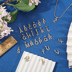 26Pcs Alloy with Crystal Rhinestone Charms&nbsp;PALLOY-CA00042