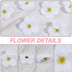 100Pcs Cloth Artificial Flower Head&nbsp;AJEW-GF0013-17C