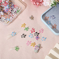 120Pcs 12 Colors Resin Flower Cabochons&nbsp;MRMJ-CA0001-55