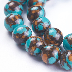 Synthetic Bronzite Beads Strands&nbsp;G-F647-01