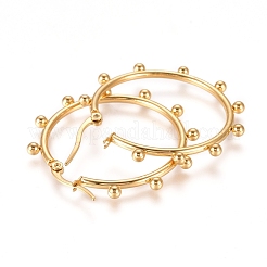 304 Stainless Steel Hoop Earrings&nbsp;X-EJEW-E258-01G