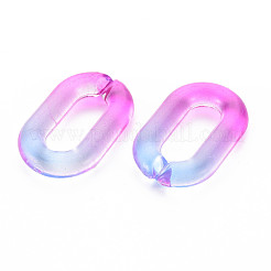 Two Tone Transparent Acrylic Linking Rings&nbsp;X-OACR-S036-006A-N08