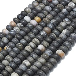 Natural African Black Opal Beads Strands&nbsp;G-P575-A31-8x5mm